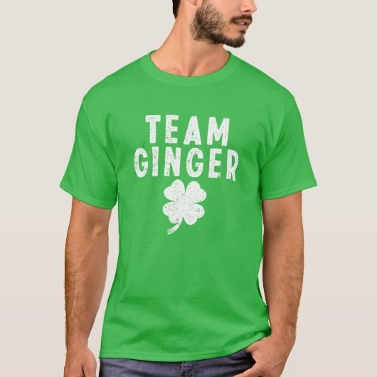 Team Ginger Funny Cute Red Head Saint Patricks T-shirt (Voorkant)