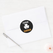 Team Ginger Rode Kop Grappige Ierse St. Patrick's  Ronde Sticker (Envelop)