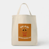 Team Gingerbread Funny Christmas Motto Design Tote Bag (Achterkant)