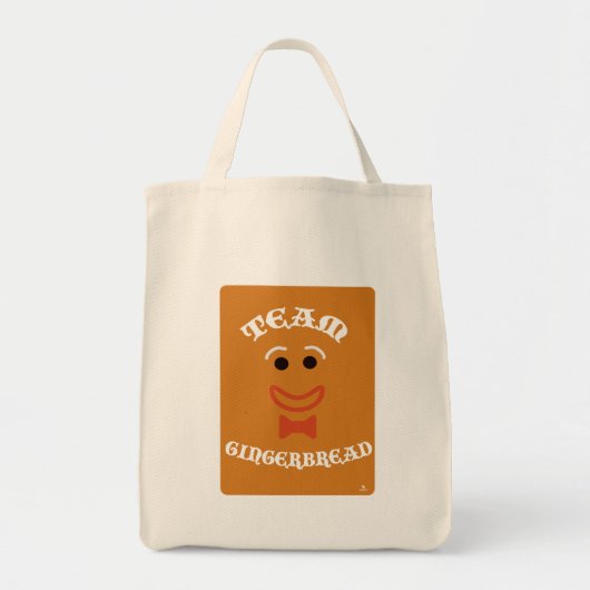 Team Gingerbread Funny Christmas Motto Design Tote Bag (Voorkant)