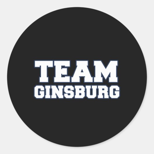 TEAM GINSBURG RONDE STICKER (Voorkant)
