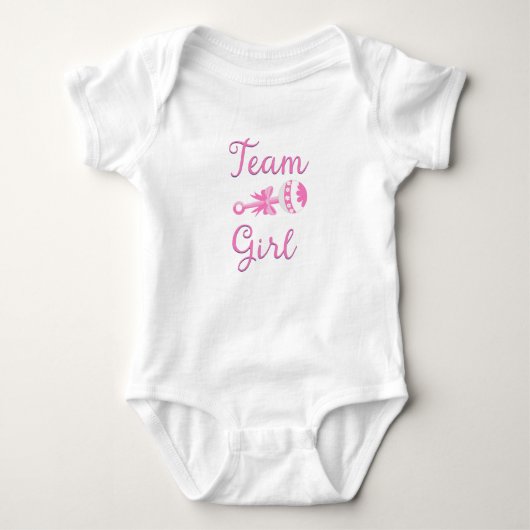 Team Girl Baby Gear Romper (Voorkant)