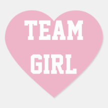 TEAM GIRL Baby onthult Sticker, Baby shower
