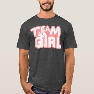 Team Girl Baby Party Footprint Baby shower Gender T-shirt