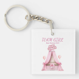 Team Girl Baby shower 2025 Familie Outfit Sleutelhanger