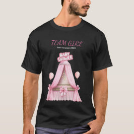 Team Girl Baby shower 2025 Familie Outfit T-shirt