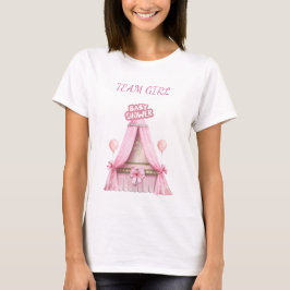 Team Girl Baby shower 2025 Familie Outfit T-shirt