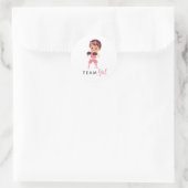 Team Girl Boxing Baby Gender Reveal Stickers (Tas)