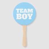 Team Girl/Boy Gender onthulling party Sign Fans Handwaaier (Achterkant)