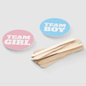 Team Girl/Boy Gender onthulling party Sign Fans Handwaaier (Niet-gemonteerd)