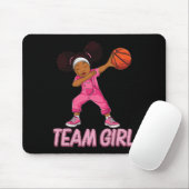 Team Girl Bysketbyll Bbyll Player Muismat (Met muis)
