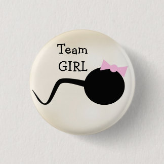 Team Girl Funny Gender Reopenbaart de Button