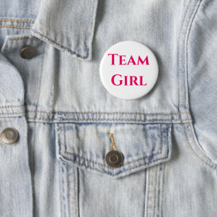 Team Girl Gender onthullen Button