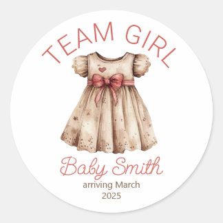 Team Girl gender onthult de sticker van Christmas 