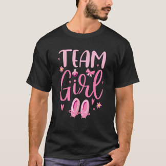 Team Girl Gender Reveal Party Zwangerschap Team Ro T-shirt