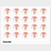 Team Girl: Kerst Geslacht Onthul Sticker (Vel)