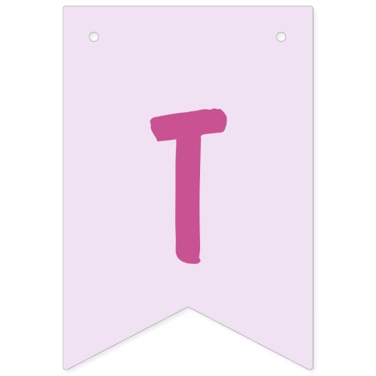 Team Girl Lila Paars met sterren Vlaggetjes (Derde vlag)