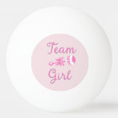 Team Girl met Rattle Pingpongbal (Voorkant)