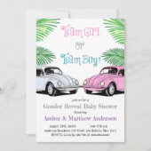 Team Girl of Team Boy Gender onthullen Baby shower (Voorkant)