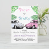 Team Girl of Team Boy Gender onthullen Baby shower (Staand voorkant)