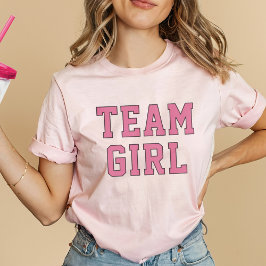Team Girl Pink Baby Gender Fee T-shirt