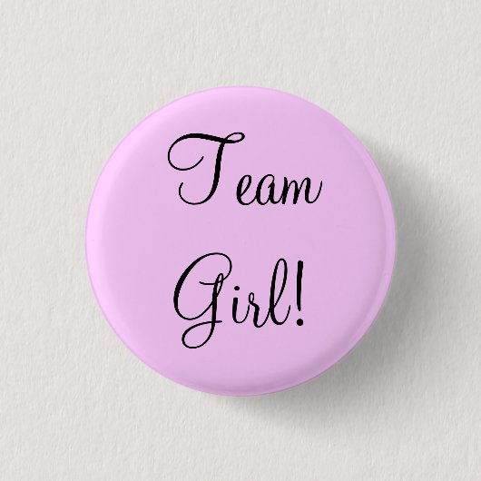 Team Girl Ronde Button 3,2 Cm (Voorkant)