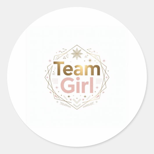Team Girl Sticker (Voorkant)