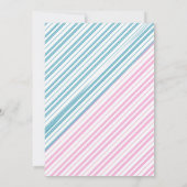 Team Girl Team Boy Car Gender onthullen Baby showe (Achterkant)