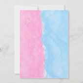 Team Girl Team Boy Car Gender onthullen Baby showe (Achterkant)