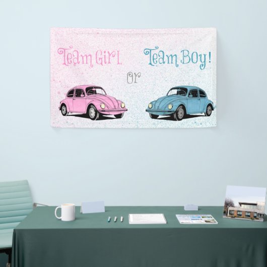Team Girl Team Boy Gender onthulling Spandoek (Beurs)