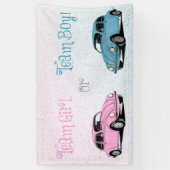 Team Girl Team Boy Gender onthulling Spandoek (Verticaal)