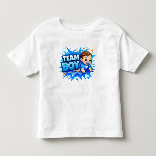 Team Girl & Team Boy Splash Design Kinder Shirts (Voorkant)