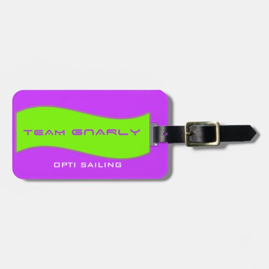 Team Gnarly Gear Bag Label Bagagelabel (Voorkant horizontaal)