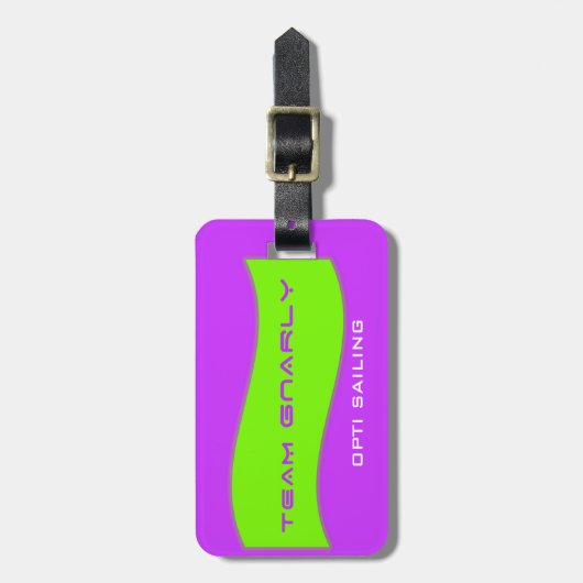 Team Gnarly Gear Bag Label Bagagelabel (Voorkant verticaal)