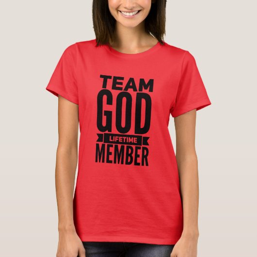 Team God Lifetime Lid T-shirt voor dames (Voorkant)