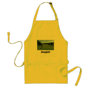 Team Golf (Golfer op de golfbaan) Standaard Schort