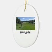 Team Golf (Golfer op Golfcursus) Keramisch Ornament (Links)