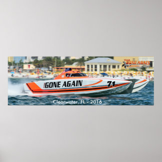 Team GONE OPNIEUW 388 Skater - Clearwater 2016 Poster