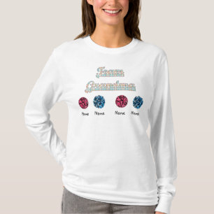 Team Grandma Gepersonaliseerd T-Shirt Sjabloon