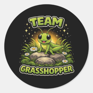 Team Grasshopper Ronde Sticker