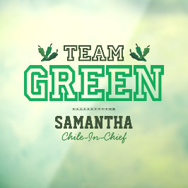 TEAM GREEN Member Raamsticker