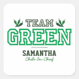 TEAM GREEN Member Vierkante Sticker
