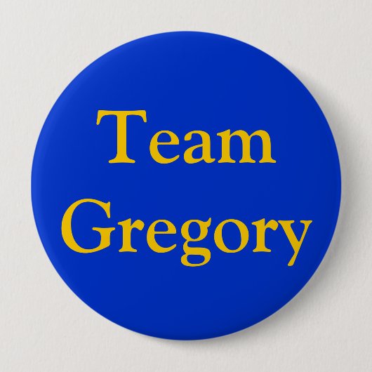 Team Gregory Ronde Button 4,0 Cm (Voorkant)