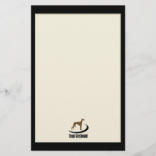 Team Greyhound Briefpapier (Voorkant)