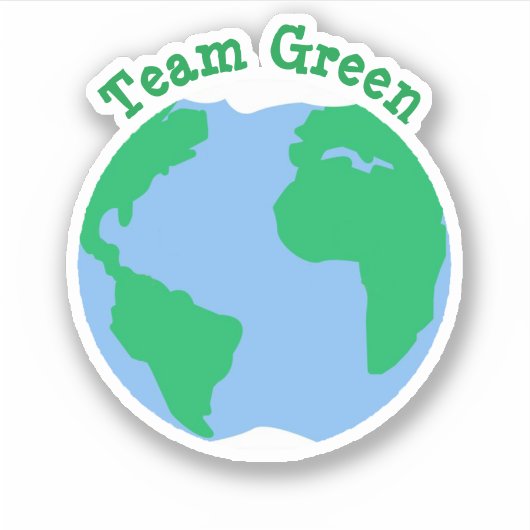 Team Groene Aarde Sticker (Voorkant)