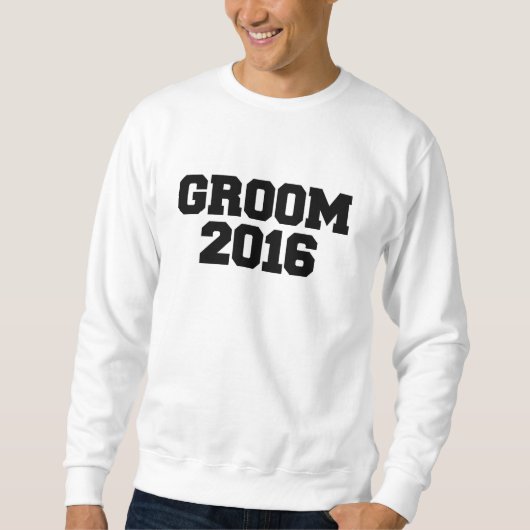 team Groom 2016 bruiloft verlovingsfeest Trui (Voorkant)