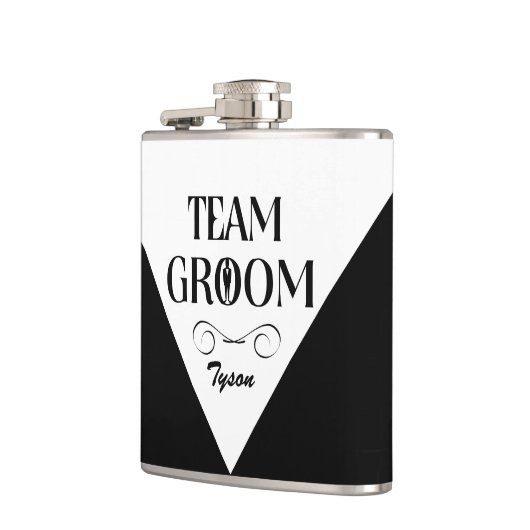 Team Groom - Aangepaste Groomsmanfles Heupfles (Links)