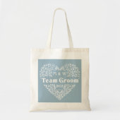 Team Groom aangepaste monogrammen en jaarprogramma Tote Bag (Voorkant)