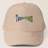 Team Groom Bachelor Bachelorette Party Bruiloft Trucker Pet (Voorkant)