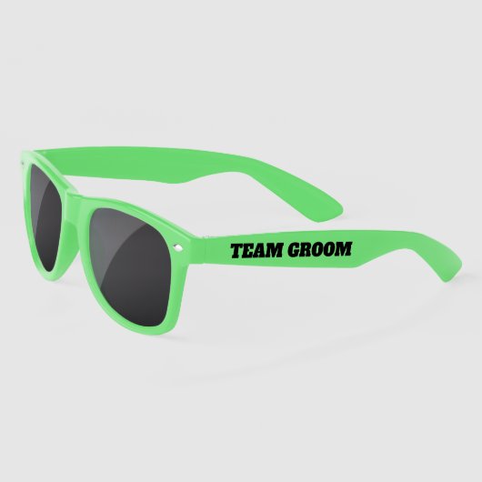 Team Groom bachelor party zonnebril voor groomsman (Links)